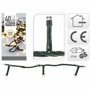 2x led lichtsnoer van 3 meter warm wit
