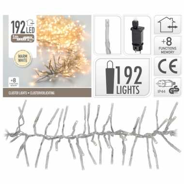 Clusterverlichting warm wit buiten 192 lampjes