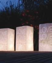 10x candle bags wit met love sjabloon