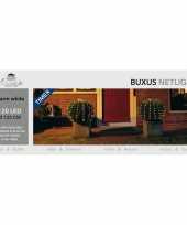 Buxus verlichting lichtnetten met timer 120 lampjes warm wit 120 cm