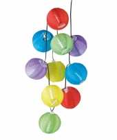 Feestelijke gekleurde solar lampjes 240 cm