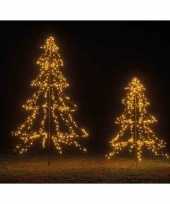Grote verlichte vlaggenmast kerstboom warm wit buiten 200 cm