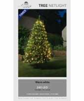 Kerstboom lichtnetten netverlichting met timer 240 lampjes warm wit