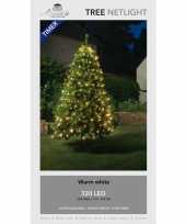 Kerstboom lichtnetten netverlichting met timer 320 lampjes warm wit