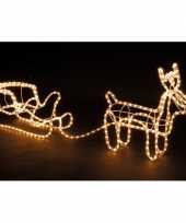 Kerstverlichting rendier met slee 47 cm
