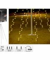 Led vlaggenmast verlichting met 192 warm witte lampjes lichtjes 208 cm hoog