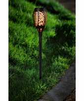 Tuinlamp solar fakkel tuinverlichting met vlam effect 48 5 cm