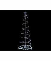 Verlichte figuren witte 3d lichtboom metalen boom kerstboom met 200 led lichtjes 110 cm