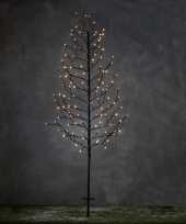 Verlichte figuren zwarte lichtboom met 118 led lichtjes 150 cm